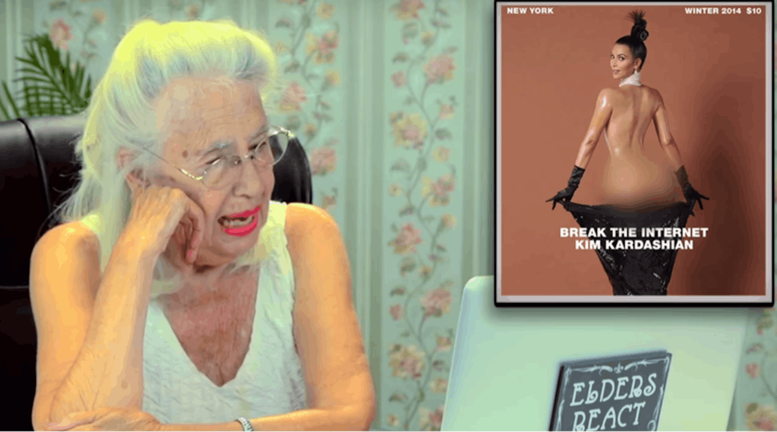 Old People Reacting To Kim Kardashians Attempt To Break The Internet