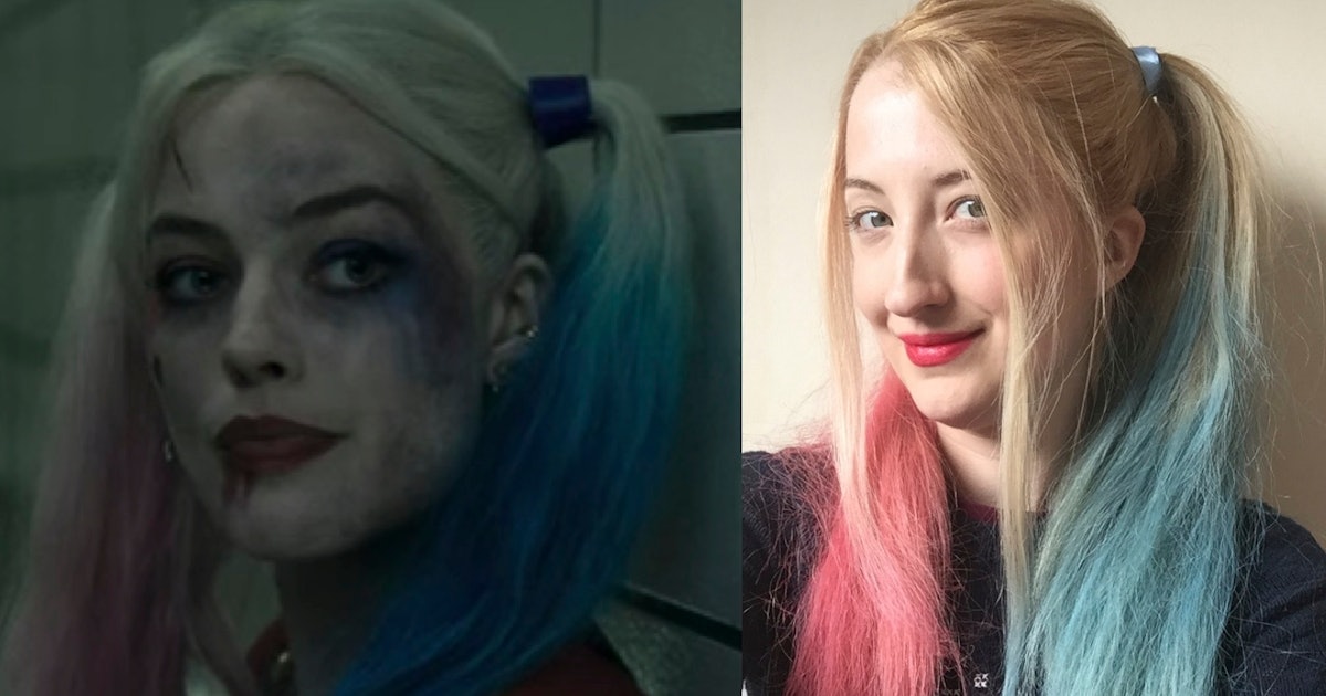 Diy Harley Quinn Suicide Squad Hair In 7 Simple Steps For Looks That Could Kill - roblox harley quinn hair