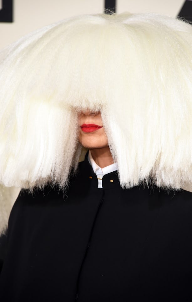 Sia Covers ‘Interview’ Magazine Wearing A Giant Platinum Blonde Curly ...