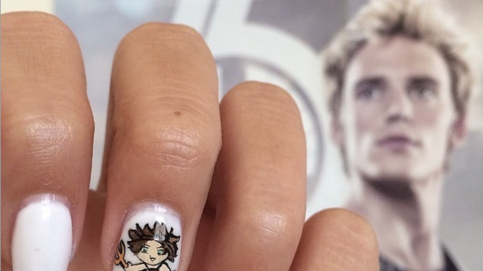 The Coolest Hunger Games Nail Art On Instagram To Get You Pumped The Coolest Hunger Games Nail Art On Instagram To Get You Pumped