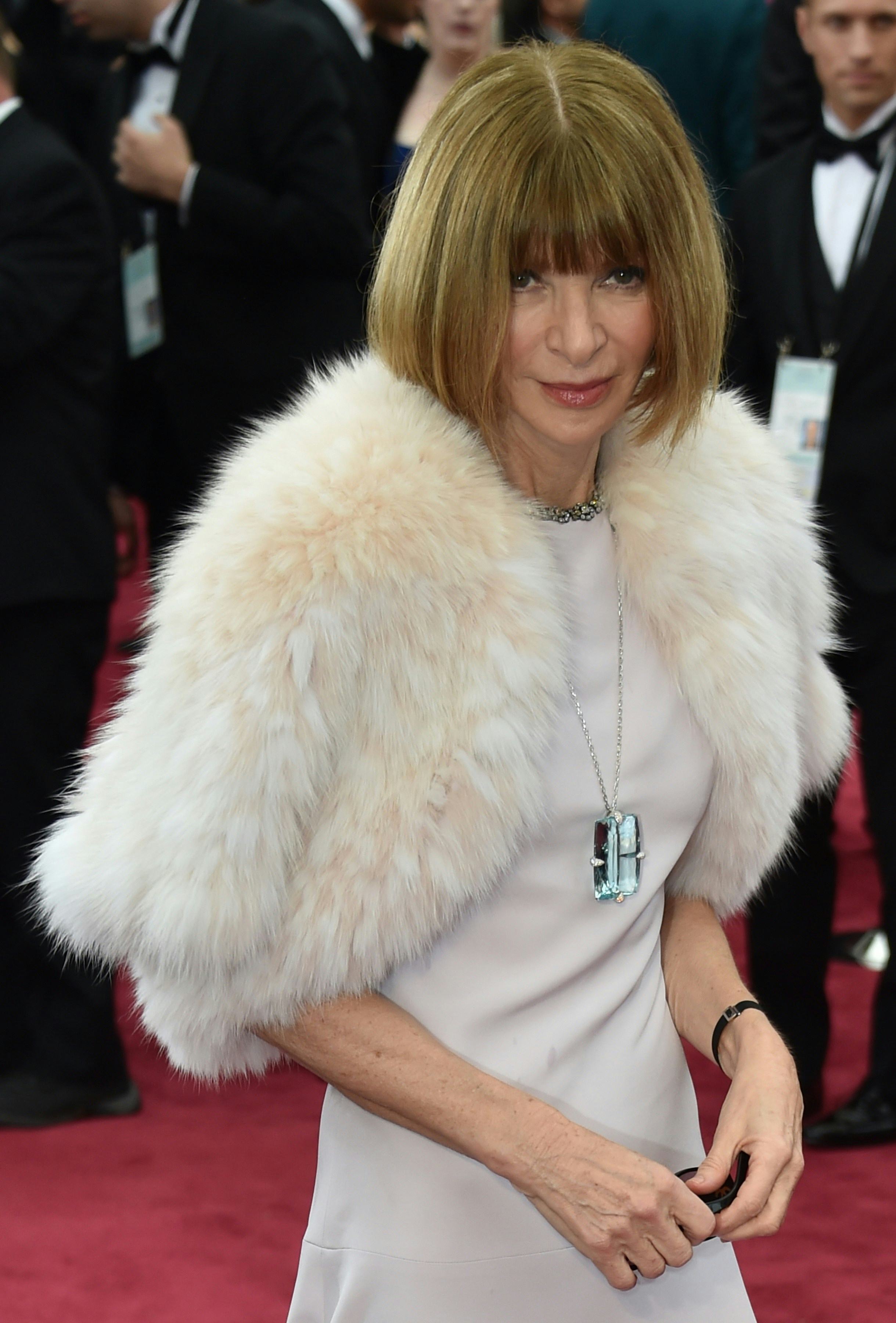 Anna Wintour Wore Her Sunglasses To The Oscars Because She's