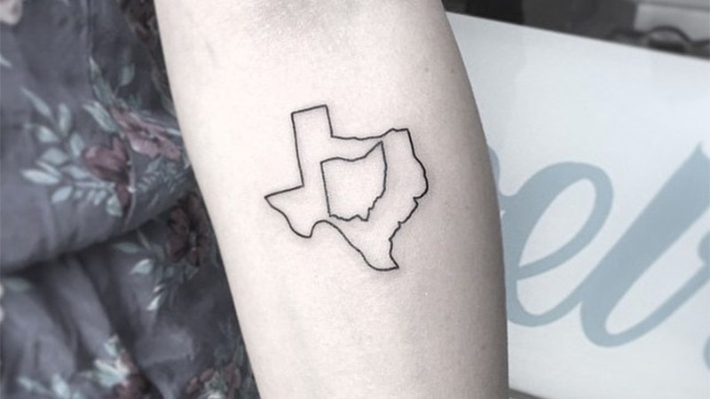 52 State Outline Tattoos And Other Hometown Ink Spiration For Every District In The Country