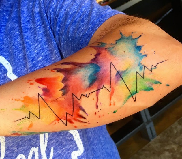 Freehand watercolor feather tattoo by Mentjuh on DeviantArt