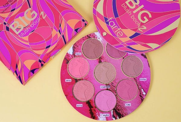 tarte blush book palette