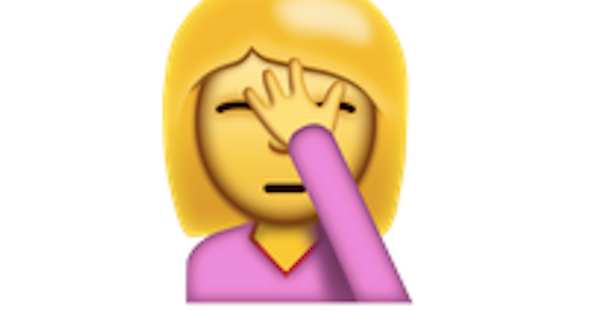 The Face Palm Emoji Is Here To Express What Words Just Cannot Even