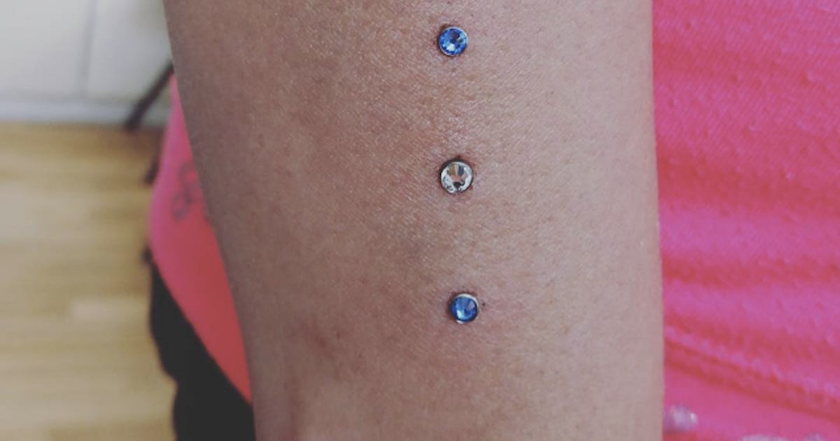Dermals piercing on sale
