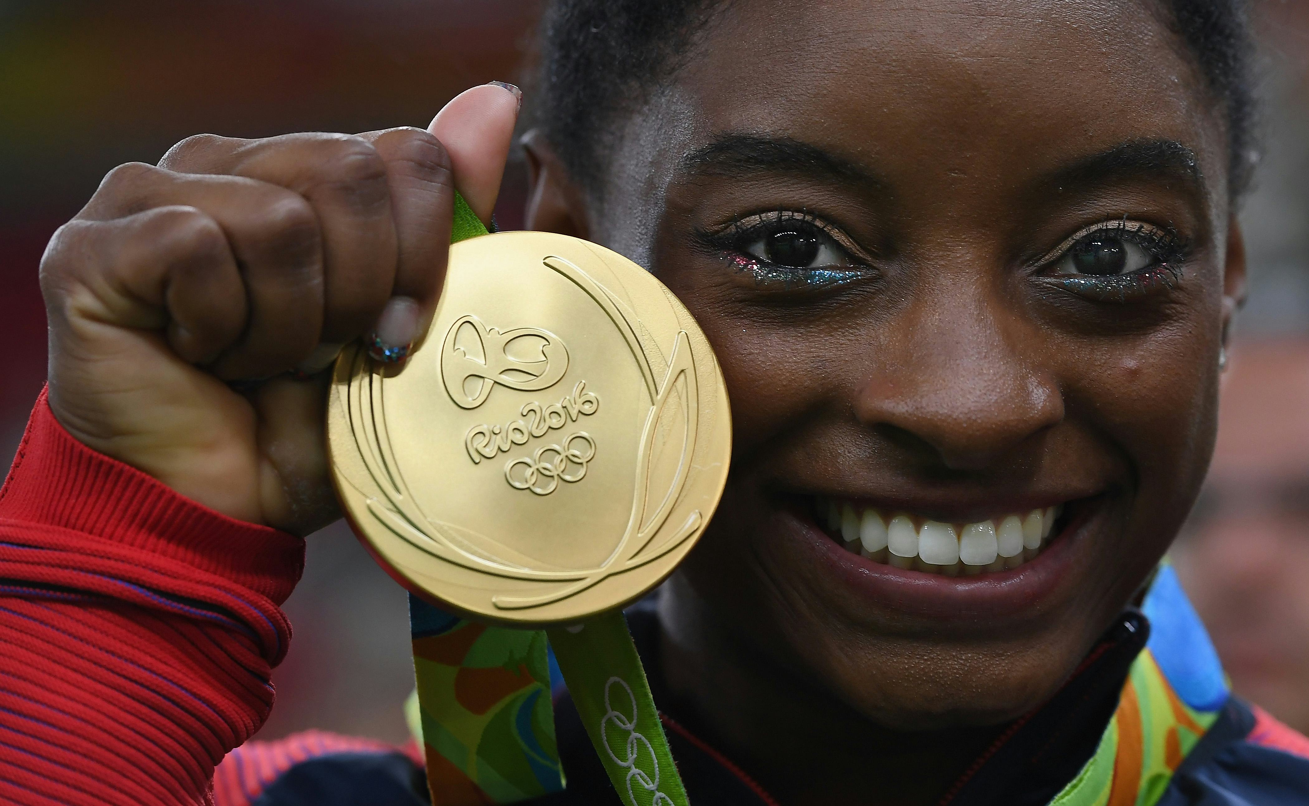 Simone Biles Wins The All-Around Gold Medal & She's On Her Way To ...