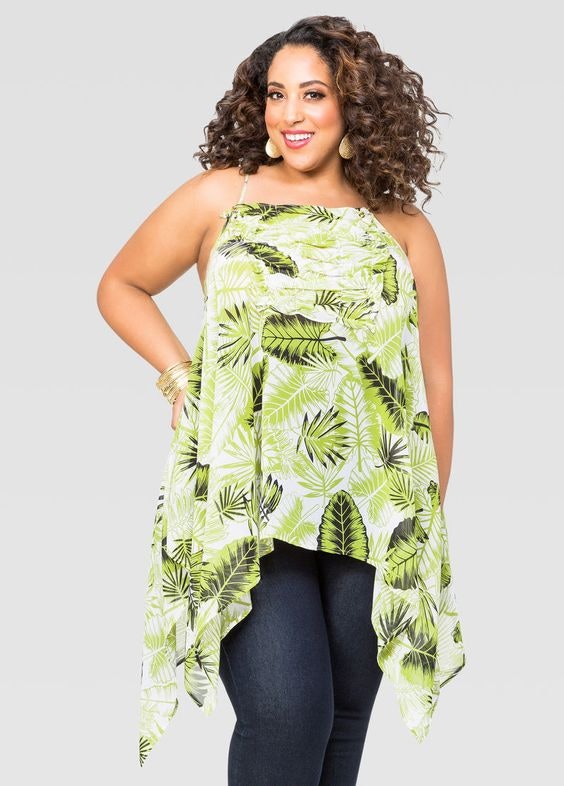 plus size tropical clothing