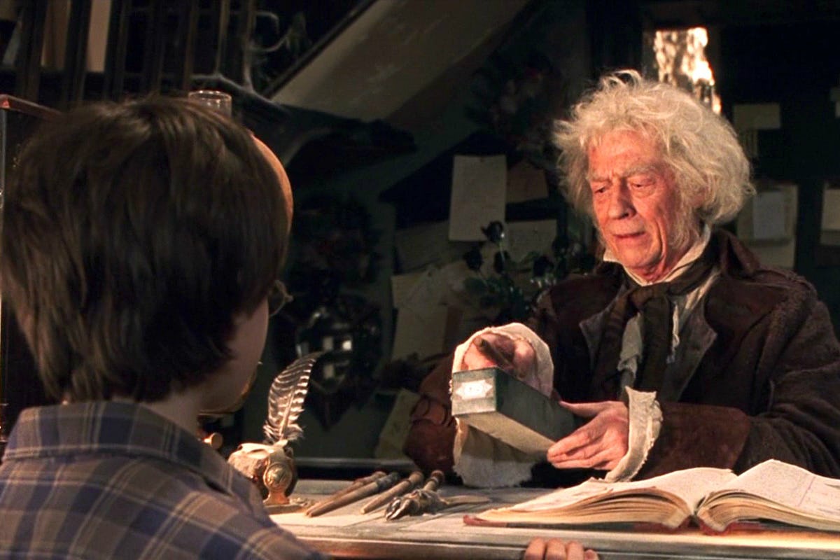 'Harry Potter' Wandmaker Garrick Ollivander Gets A Pottermore Page At Last