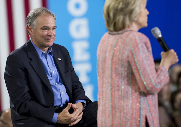 Tim Kaine Reacts To Hillary Clinton Picking Him For VP He s Over The Moon