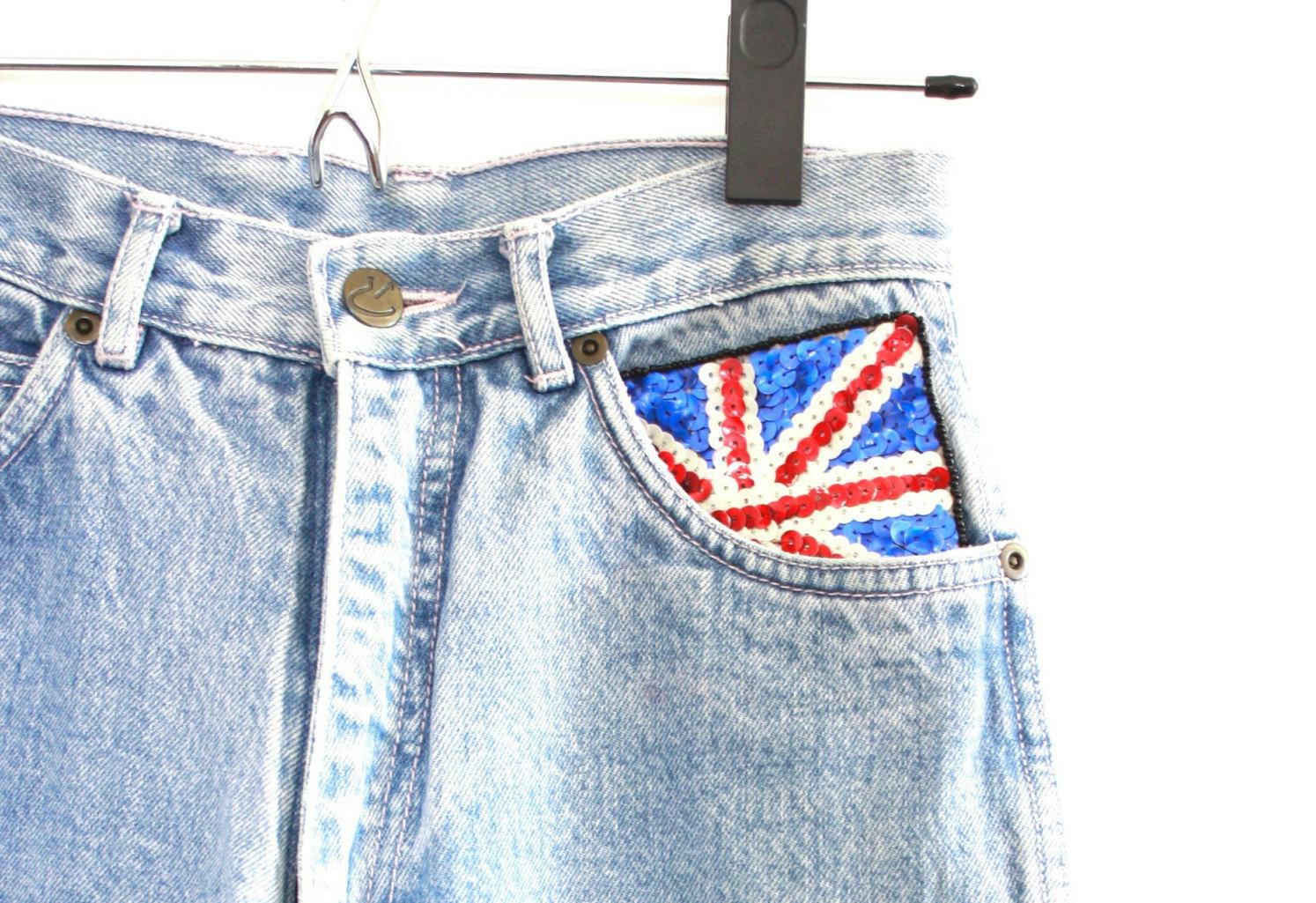 Glitter sales jeans 90s