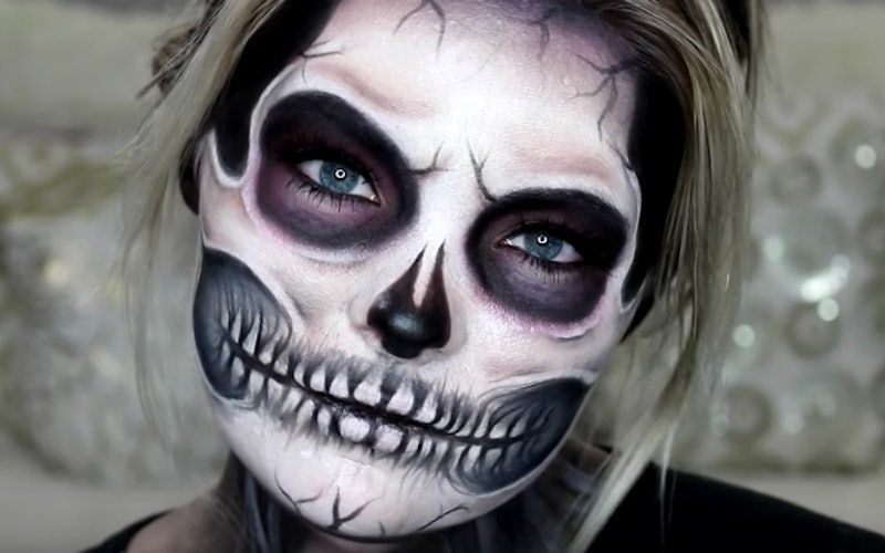 easy skeleton makeup for halloween