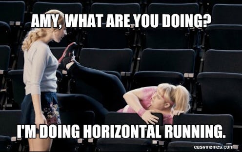 A funny running meme for sprinters and joggers