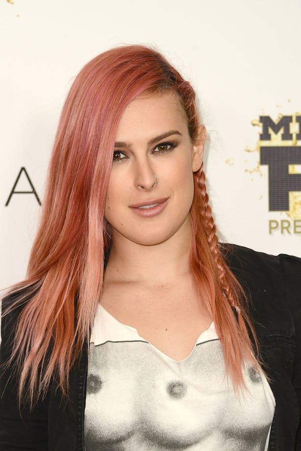 Rumer Willis Wears Tri Breasted T Shirt To Free The Nipple Fundraiser