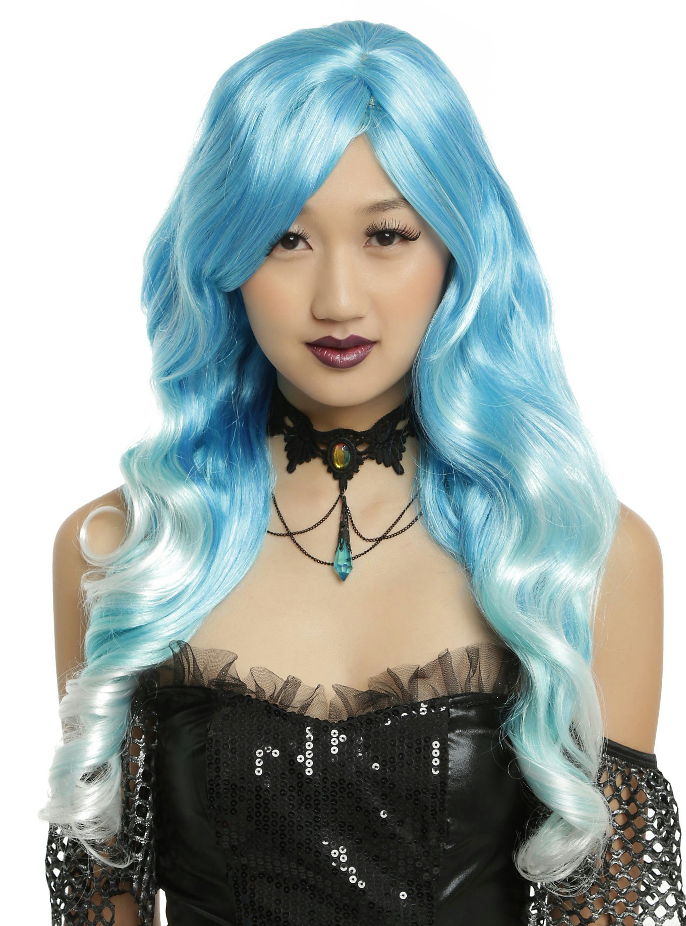 light blue hair wig
