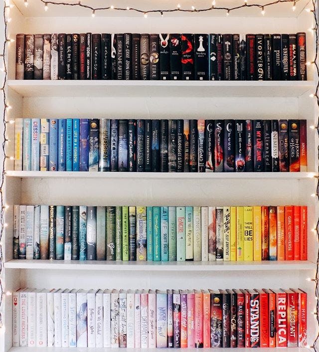 22 Pretty Rainbow Bookshelf Photos To Inspire Your Own Shelfies