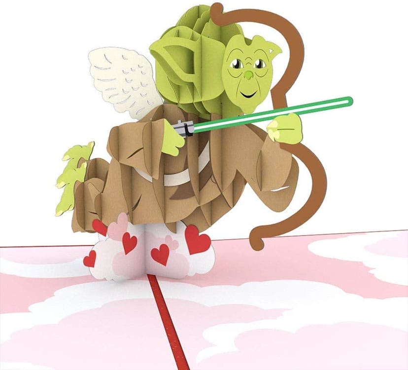 Lovepop Star Wars Yoda Cupid Pop Up Card