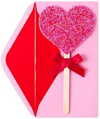 Papyrus Valentine's Day Cards Beaded Heart Lollipop