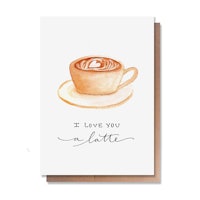 Wunderkid Love You A Latte Card, from Amazon Handmade