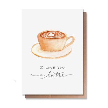 Wunderkid Love You A Latte Card, from Amazon Handmade