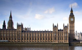 Big Ben and the Palace of Westminister (Houses of Parliament) in London 