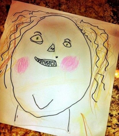 There is no greater blow to a mother's self esteem than a portrait by her child.