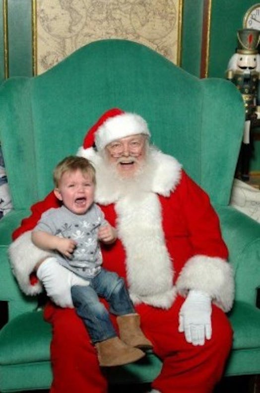 screams with santa