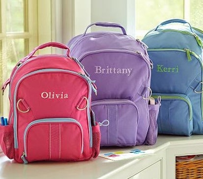 Pottery barn blue backpacks