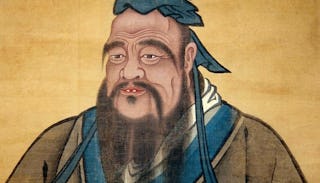 A painting of Confucius