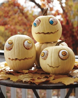 Googly-eyed pumpkins