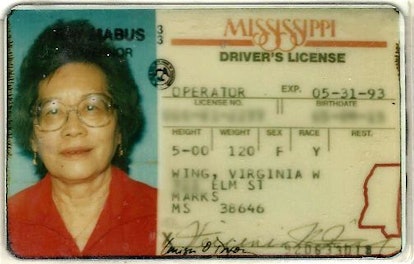 A Mississippi driver's license that belongs to Jennifer Li Shotz's grandmother