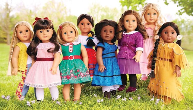 A set of 8 Beforever American Girl Dolls