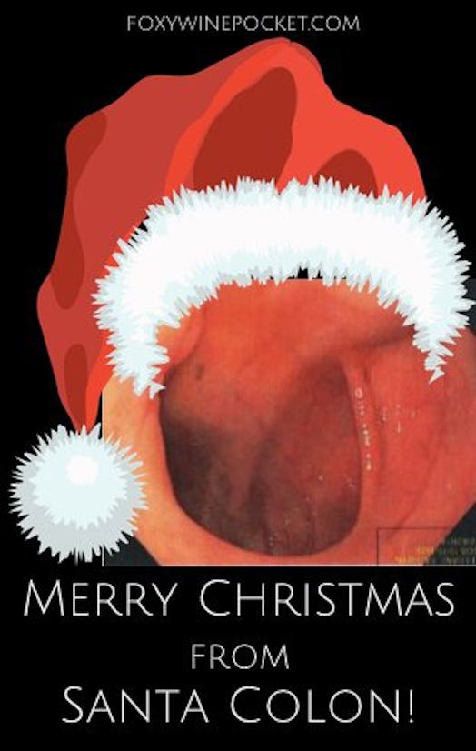 Greeting card that says Merry Christmas from Santa Colon