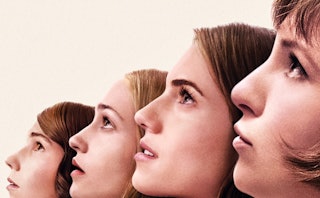 Four women from the cast of TV series "Girls"