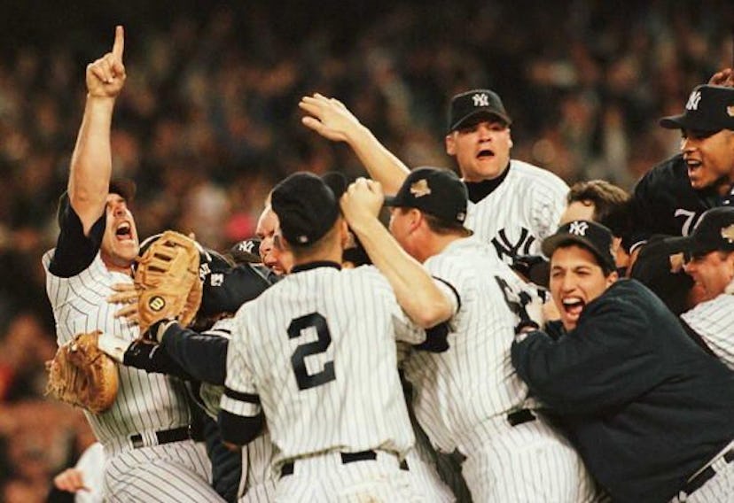The Yankees Celebrating Their 1996 World Series Victory