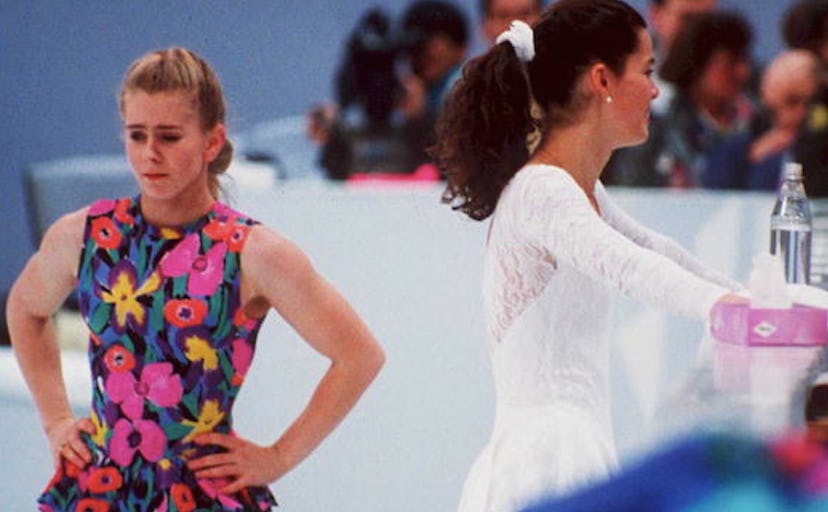 Tonya Harding and Nancy Kerrigan Avoiding Each Other At Practice 