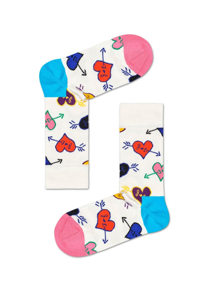 Happy Socks Linda And Johnny Heart Sock