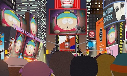 South Park scene on Times Square