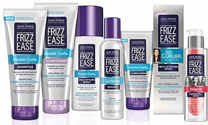 Hair smoothing tubes and boxes 'Frizz Ease' by John Frieda