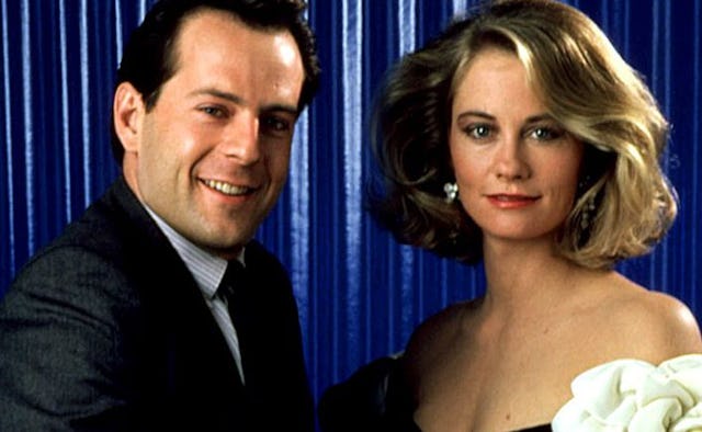 Maddie Hayes and David Addison’s stars from the American TV show Moonlighting are dressed nicely