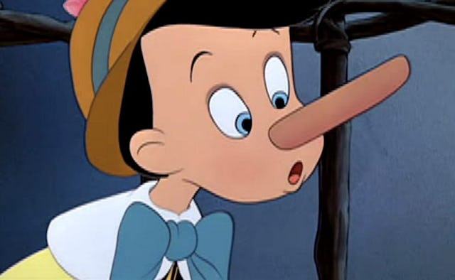 An insert from 'Pinocchio' cartoon 