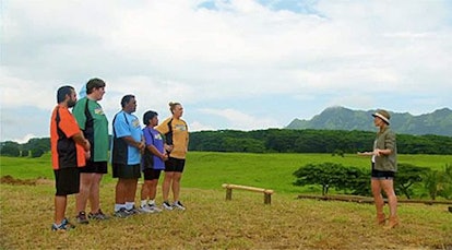 "The Biggest Loser" contestants in a valley