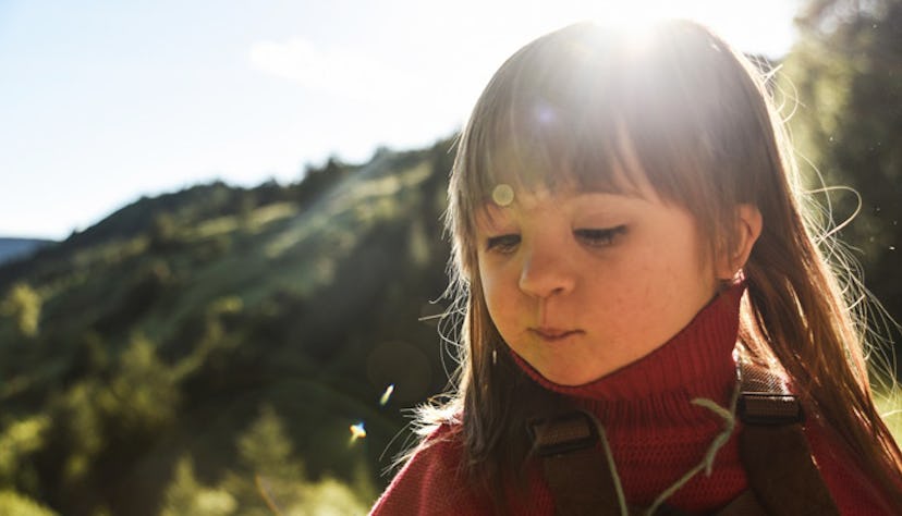 Little girl who had zero percent chance of survival, enjoying a day in nature 
