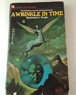 The cover of the children's book 'A Wrinkle In Time' by Madeleine L'Engle 