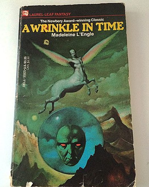 The cover of the children's book 'A Wrinkle In Time' by Madeleine L'Engle 