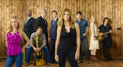 Juliette, Coleman, Deacon, Lamar, Teddy, Rayna, Gunnar, Scarlett, and Avery from 'Nashville'