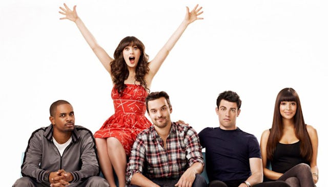 Cast from the tv show "New girl"