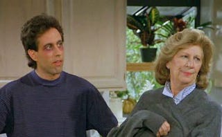 Jerry Seinfeld and Liz Sheridan