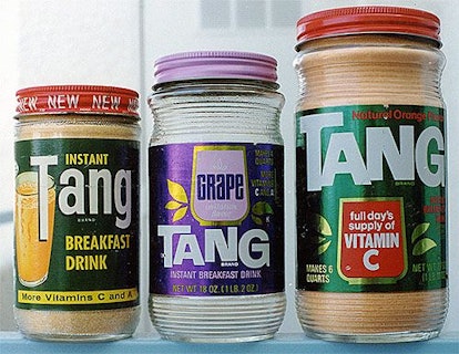 Jars of Tang in three different flavors 