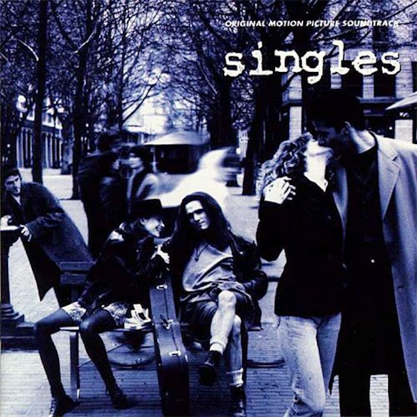 The cover poster for the 90s show ''Singles'' with the cast